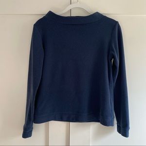 Dudley Stephens - Brighton Boatneck in Terry Fleece - Navy Size M